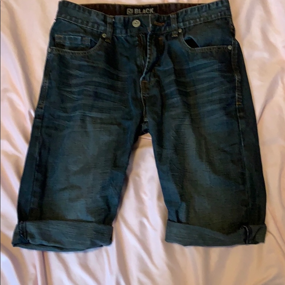 Black premium jean shorts size 30x32